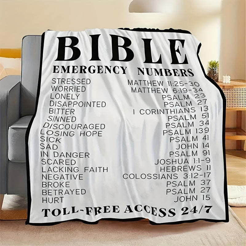 Soft Fleece Bible Verse Throw Blanket: Comforting Christian Scriptures for All Seasons