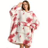 Krifey Wearable Blanket Hoodie, Oversized Sherpa Hooded As Birthday Gifts For Mom Women Girlfriend Men, Cozy Sweatshirt With Giant Pocket