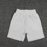 New Summer Knitted Children's Cotton Middle Pants 5 Pants Boys Girl's Sports Shorts White Black Shorts