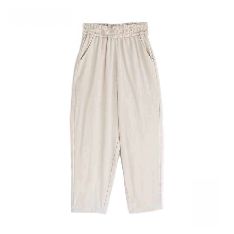 GOOSUDU Grandma's Pants Women's Summer  New High Waist Korean Style Loose Slimming Student Wide Leg Clunky Casual Harem Pants Fashion