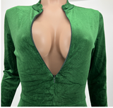 goosudu  Solid Velvet With Corset Gloves Sexy Bodycon Jumpsuit Summer Fall Slim Party Club Elegant Streetwear Outfit Y2K