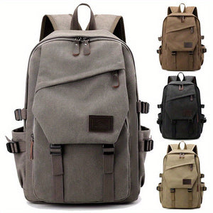 Vintage Style Fashion Travel Backpack, Large Capacity Outdoor Nylon and Polyamide Double Shoulder Bag, Casual Sports Backpack