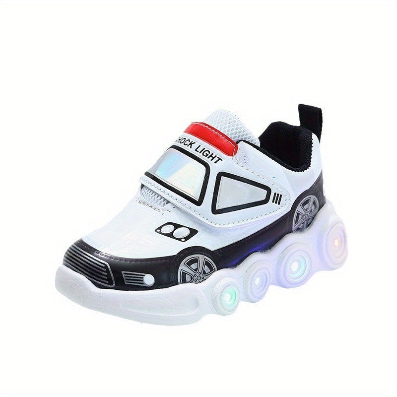 Vibrant Low-Top Sneakers for Boys - Shock-Absorbing, Non-Slip, Light-Up Casual Shoes for All Seasons - Fun, Breathable, and Comfortable Sneakers