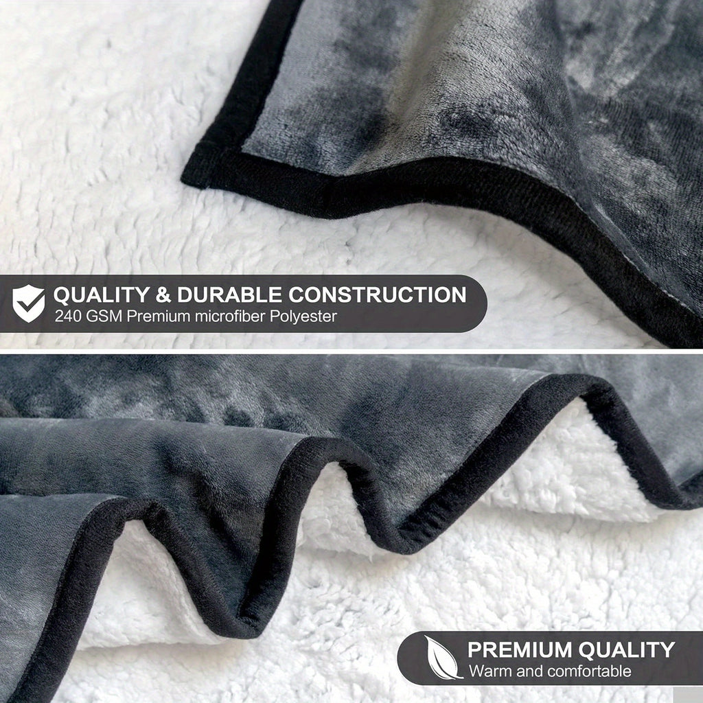 Super Soft Penguin Hooded Wearable Blanket - Flannel & Sherpa Fleece Adult Cloak with Gloves - Machine Washable, Premium 240 GSM Microfiber Polyester - Contemporary Animal Themed Warm Throw Wrap