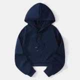 Fashionable Casual Sports Sweet Cool Style New Trend Clean Color Hooded Sixteen Short Hoodie