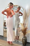 goosudu Bakala Diamante Backless Maxi Dress