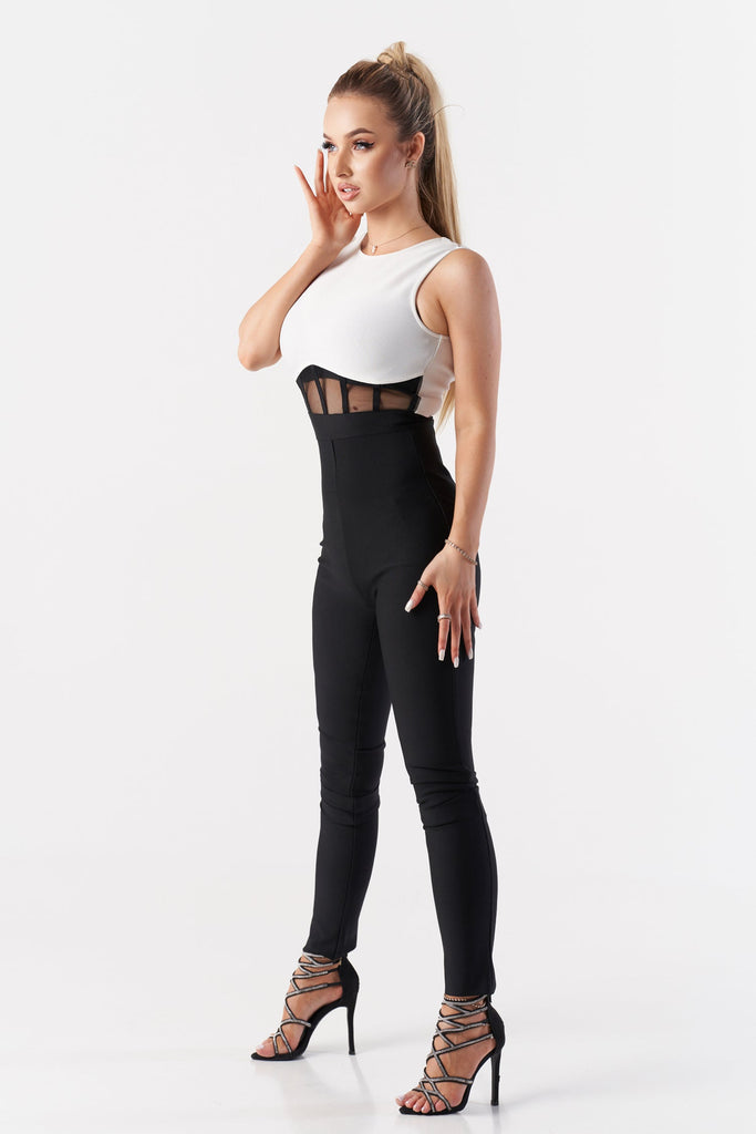 goosudu Sleeveless Corset Jumpsuit