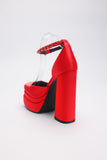 goosudu Satin Platform Pumps