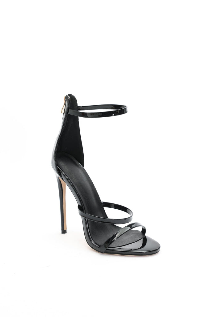goosudu Davo Leather Zipper Stiletto Sandals