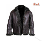 2025 Popular trade Popular,  and winter thickened PU fashion lapel zipper casual velvet men's leather jacket 65313