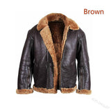 2025 Popular trade Popular,  and winter thickened PU fashion lapel zipper casual velvet men's leather jacket 65313