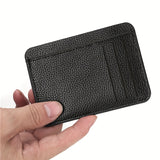 Ultra-Thin Credit Card Holder, Minimalist PU Leather Coin Purse, Women's Multi Card Slots Wallet Unisex Bag For Daily Use