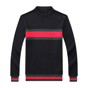 Men's Fashion Designer Sweater Long Sleeve Sweater Casual Style Retro Embroidery Knitwear Autumn and Winter Men's Round Neck Sweater Pullover