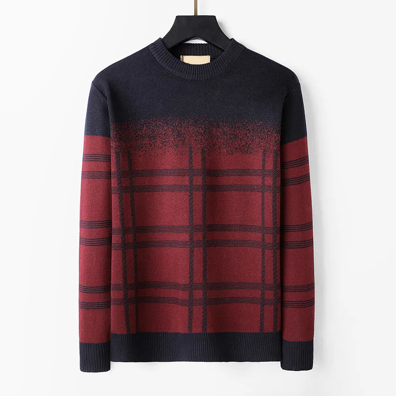 Mens Womens Designers Sweaters Luxurious Pullover Thickened Classic plaid printing warm Men Hoodie Long Sleeve jumper Sweatshirt Winter Clothes M-3XL