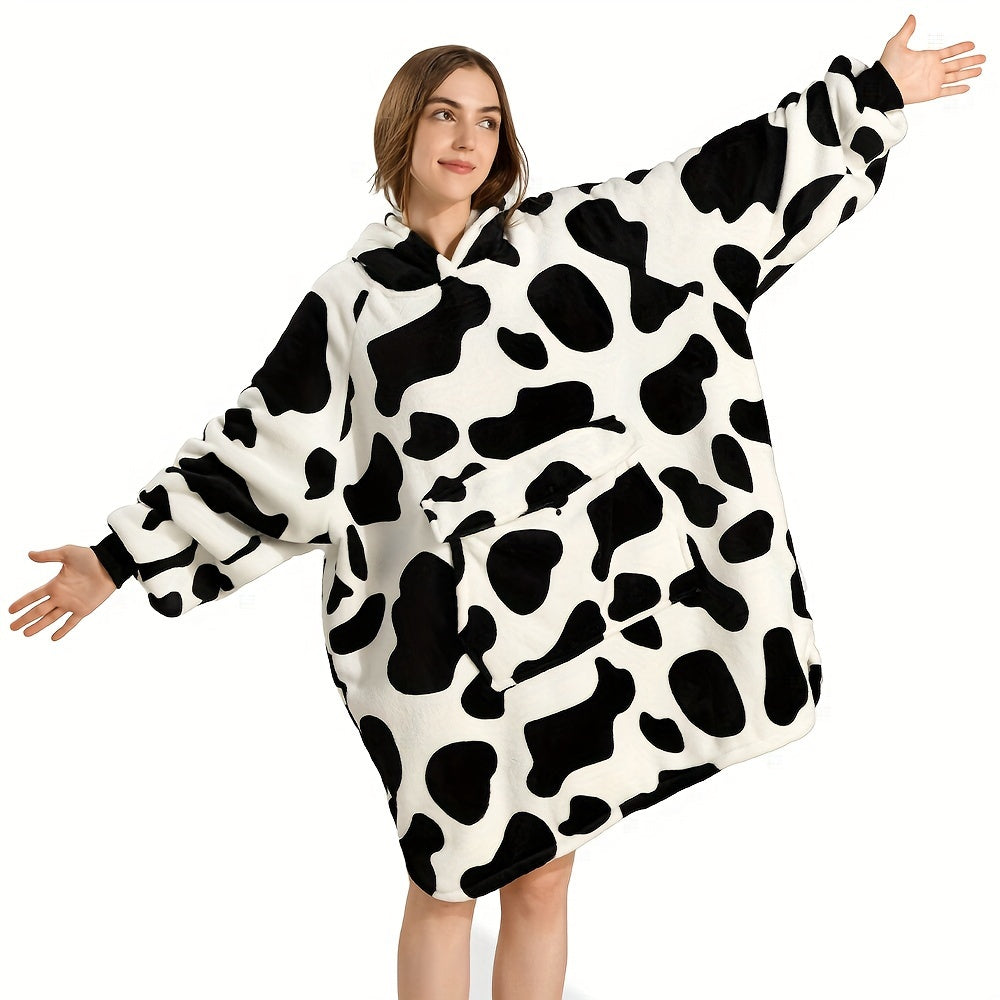 Krifey Wearable Blanket Hoodie, Oversized Sherpa Hooded As Birthday Gifts For Mom Women Girlfriend Men, Cozy Sweatshirt With Giant Pocket