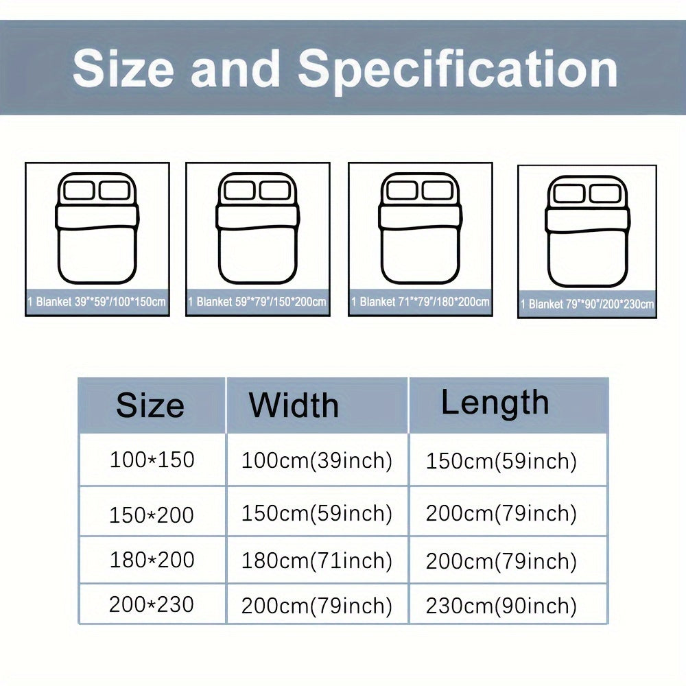 Ultra-Soft Summer Cooling Blanket - Cartoon Print, Breathable & Skin-Friendly, Perfect for Bedroom Decor