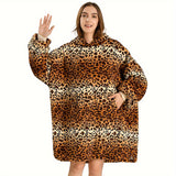 Krifey Wearable Blanket Hoodie, Oversized Sherpa Hooded As Birthday Gifts For Mom Women Girlfriend Men, Cozy Sweatshirt With Giant Pocket