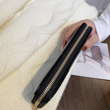 Vintage Elephant Print Long Zipper Wallet, Multifunctional Credit Card Purse For Women