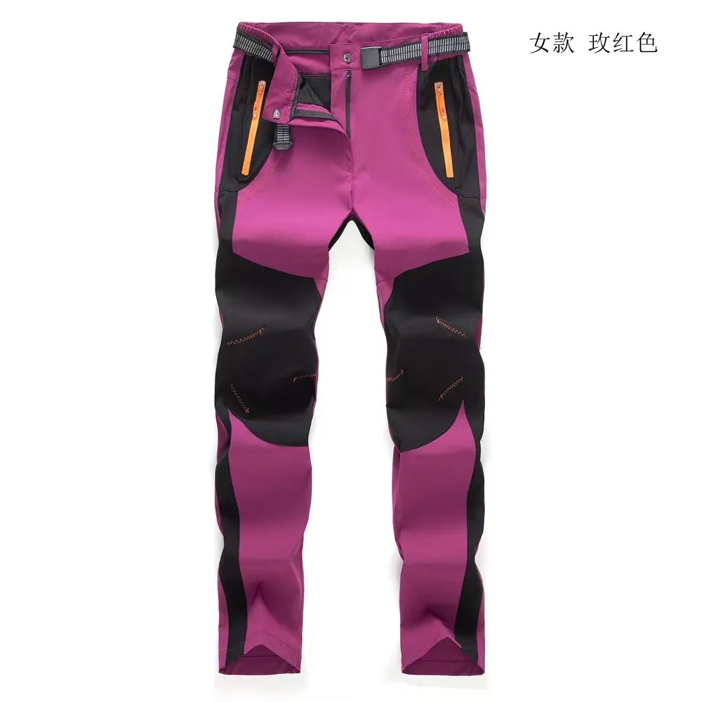 Toppick Winter Men Women clothings Hiking Pants Outdoor Softshell Trousers Waterproof Windproof Thermal for Camping Ski Climbing clothing big size S-XXXXL