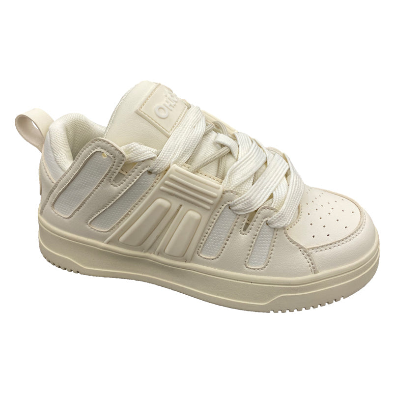 goosudu Felix Wide Lace Flat Sneakers