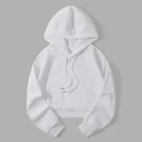 Fashionable Casual Sports Sweet Cool Style New Trend Clean Color Hooded Sixteen Short Hoodie