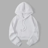 Fashionable Casual Sports Sweet Cool Style New Trend Clean Color Hooded Sixteen Short Hoodie