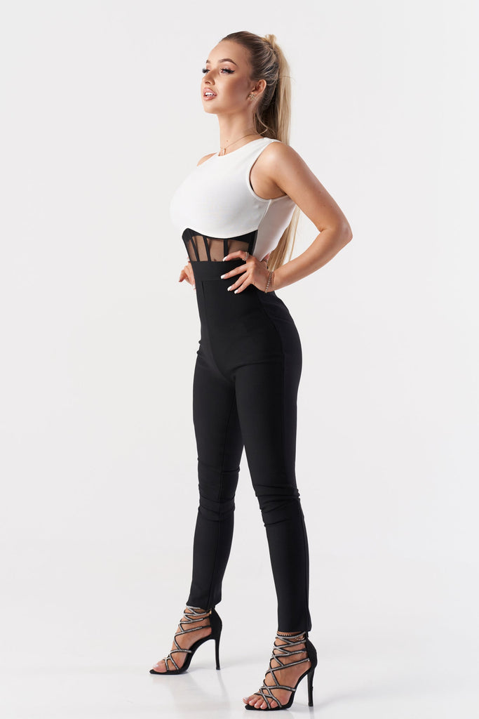 goosudu Sleeveless Corset Jumpsuit