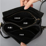 2025 new multi-layer storage mini bag, shoulder messenger bag, first-layer cowhide diagonal span small bag, wholesale by Popular trade manufacturers