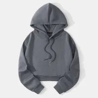 Fashionable Casual Sports Sweet Cool Style New Trend Clean Color Hooded Sixteen Short Hoodie
