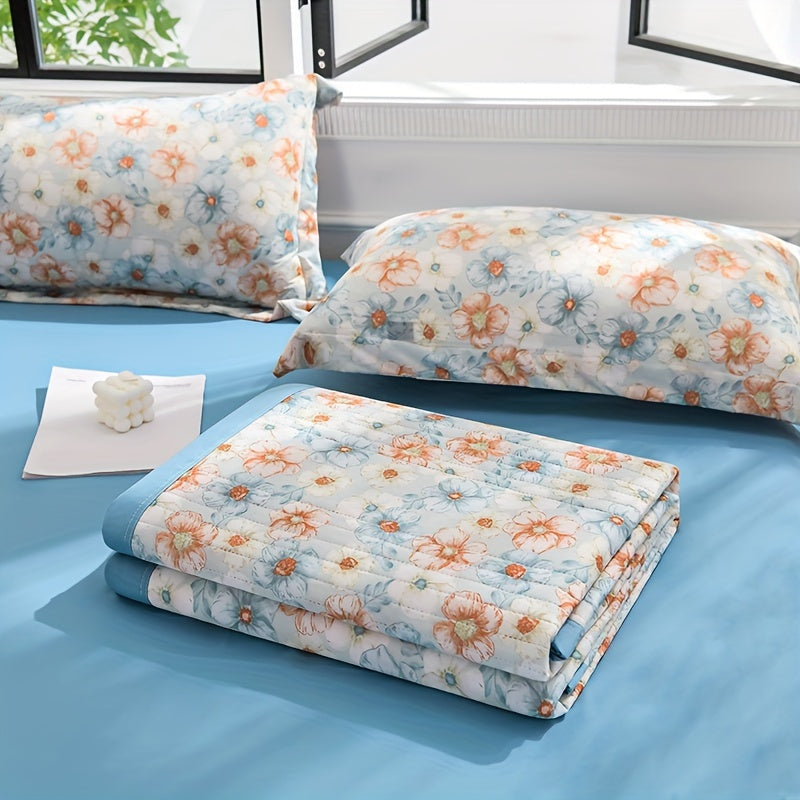 Ultra-Soft Summer Cooling Blanket - Cartoon Print, Breathable & Skin-Friendly, Perfect for Bedroom Decor