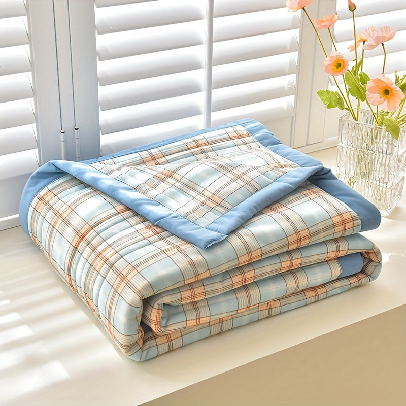 Ultra-Soft Summer Cooling Blanket - Cartoon Print, Breathable & Skin-Friendly, Perfect for Bedroom Decor