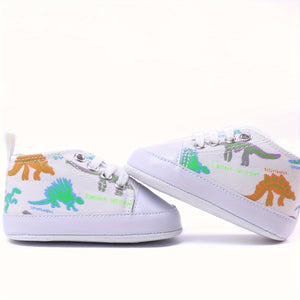 RABEISIR Cartoon Luminous Dinosaur Baby Boys Canvas Shoes - Ultra-Lightweight, Non-Slip, Perfect for All Seasons Play & Vacation Wear - Stylish, Comfortable, and Fun