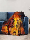 Deadpool & Wolverine Marvel Movie-Inspired Flannel Throw Blanket - Soft, Cozy, And Versatile For Couch, Bed, Office, Or Travel