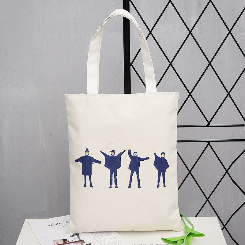 Simple Korean Style Women's Bags Casual Student Oxford Tote Bag Creative Fashion Solid Color Cloth Bag for Women