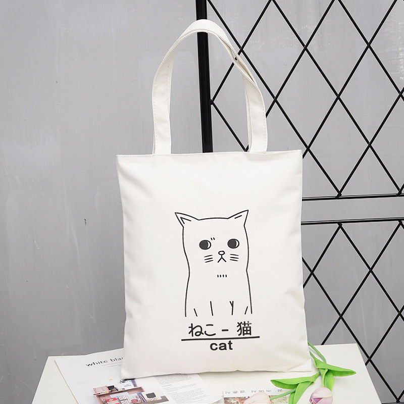 Simple Korean Style Women's Bags Casual Student Oxford Tote Bag Creative Fashion Solid Color Cloth Bag for Women