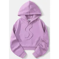 Fashionable Casual Sports Sweet Cool Style New Trend Clean Color Hooded Sixteen Short Hoodie