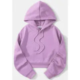 Fashionable Casual Sports Sweet Cool Style New Trend Clean Color Hooded Sixteen Short Hoodie