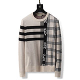Mens Womens Designers Sweaters Luxurious Pullover Thickened Classic plaid printing warm Men Hoodie Long Sleeve jumper Sweatshirt Winter Clothes M-3XL