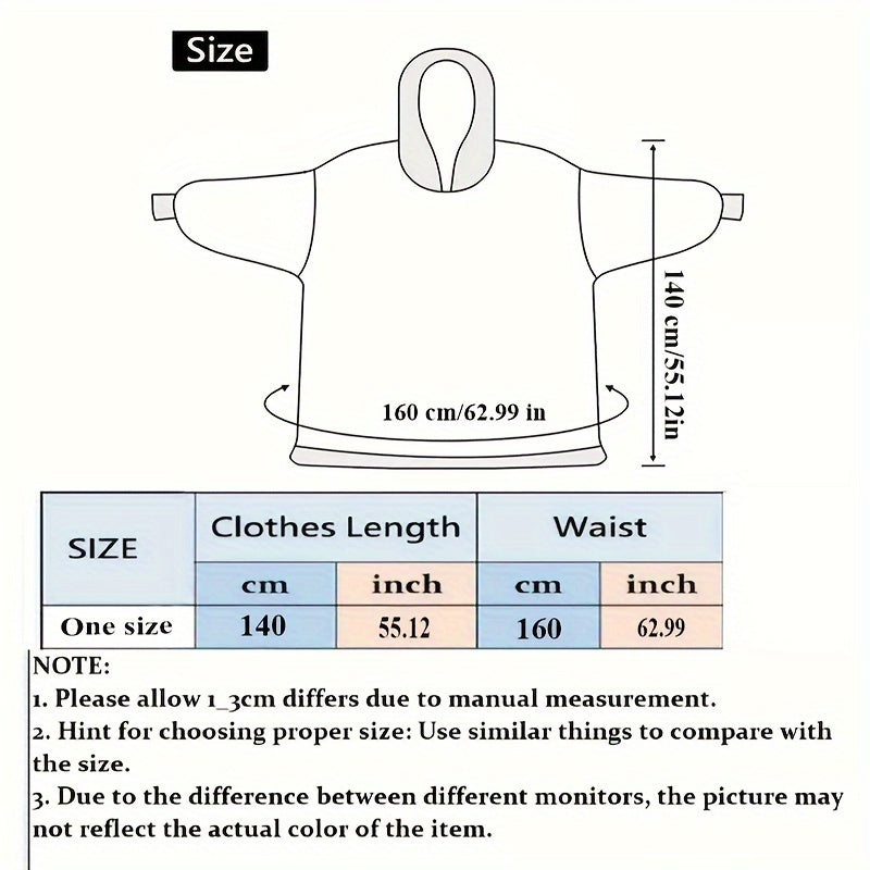 Contemporary Wearable Blanket Hoodie - Ultra Soft Plush Sherpa Fleece Throw with Sleeves and Large Pocket - Machine Washable, Fruit Theme, Special Function Cozy Sweatshirt for Adults - Polyester Filling and Cover