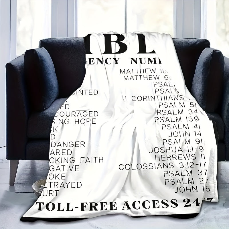 Soft Fleece Bible Verse Throw Blanket: Comforting Christian Scriptures for All Seasons