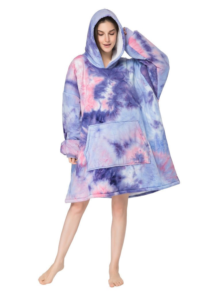 Ultimate Cozy Oversized Hooded Blanket Sweatshirt - Giant Pocket Design, Super Soft Plush for Womens Relaxation - Perfect Loungewear & Sleepwear Essential