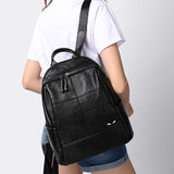 2025 Korean version backpack college style girl, large capacity anti-theft cowhide backpack women's bag wish source, agent to join