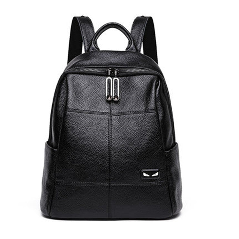 2025 Korean version backpack college style girl, large capacity anti-theft cowhide backpack women's bag wish source, agent to join