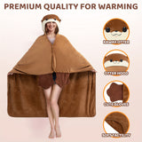 Wearable Oversized Blanket Hoodie For Adults, Otter Blanket Hooded Cloak, Warm And Cozy Flannel Cute Blanket Hoodie, Funny Birthday Blanket Gifts For Women And Male, Halloween Birthday Easter Christmas Gift, Lover's Anniversary