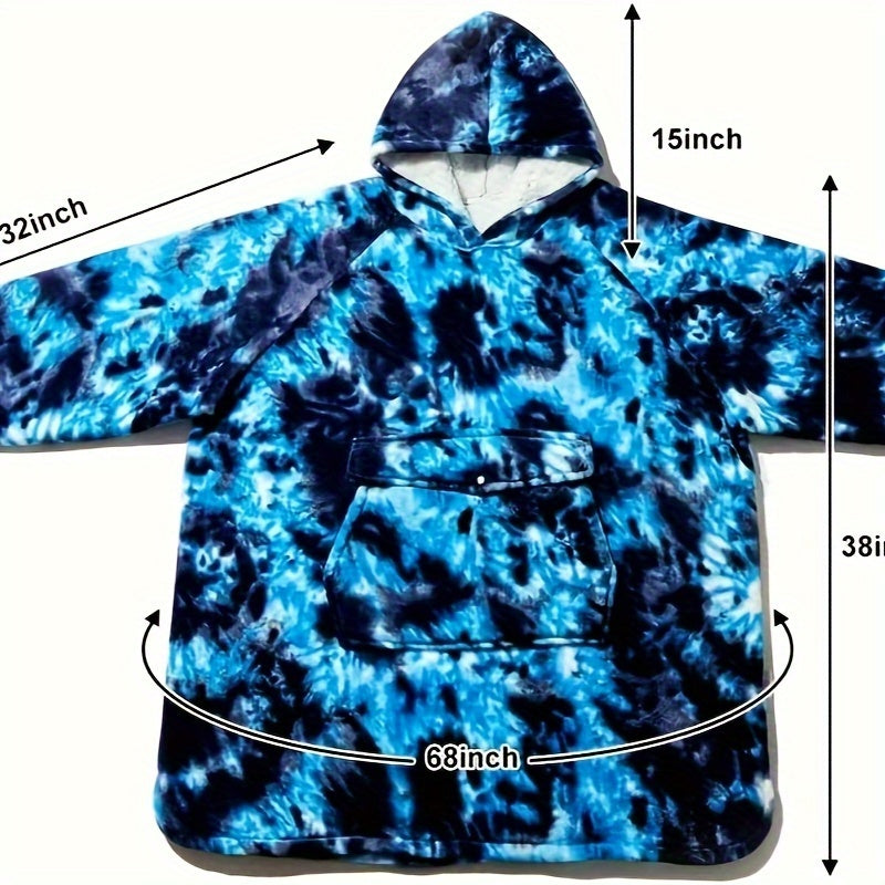 Krifey Wearable Blanket Hoodie, Oversized Sherpa Hooded As Birthday Gifts For Mom Women Girlfriend Men, Cozy Sweatshirt With Giant Pocket