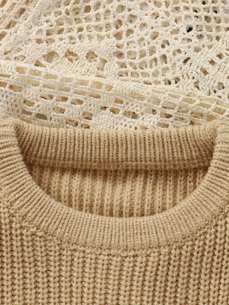 Cute Baby Woolen Top Sweater, Baby Letter Embroidered Letter Fashion Warm Pullover