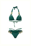 goosudu Crystal Diamond Bikini - Green