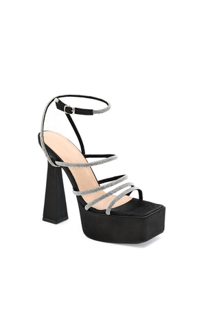 goosudu Fesila Diamante Strappy Platform Pumps