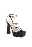 goosudu Fesila Diamante Strappy Platform Pumps