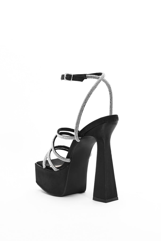 goosudu Fesila Diamante Strappy Platform Pumps